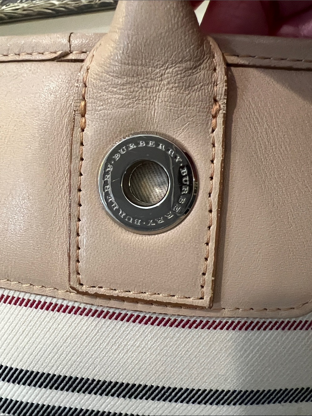 Burberry Striped Canvas Tote - Picture 14 of 14